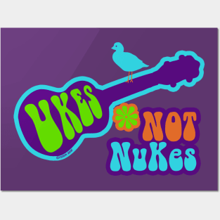 Ukes Not Nukes Posters and Art